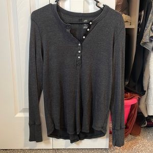 Aerie - real soft - Ribbed Henley long sleeve